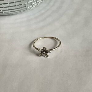 Pandora Silver Floral Ring - Women’s Jewelry